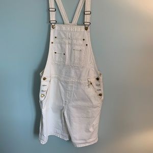 pepe jeans white overalls